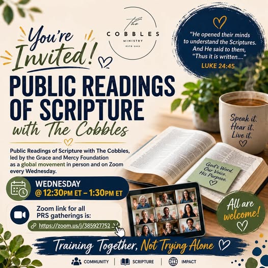 Word Wednesday - Public Readings of Scripture with The Cobbles