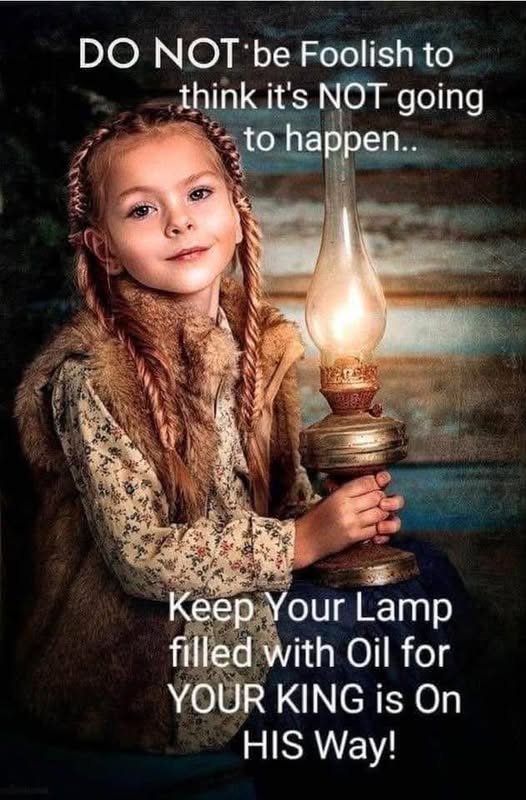 Text graphic: Jesus tells a story about ten young women waiting for the bridegroom - the Parable of the Ten Virgins, Matthew 25:1-13 - Make sure your lamp is full